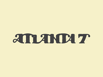 the Atlanta 7 atlanta lettering logo