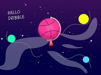 Hello Dribble illustration