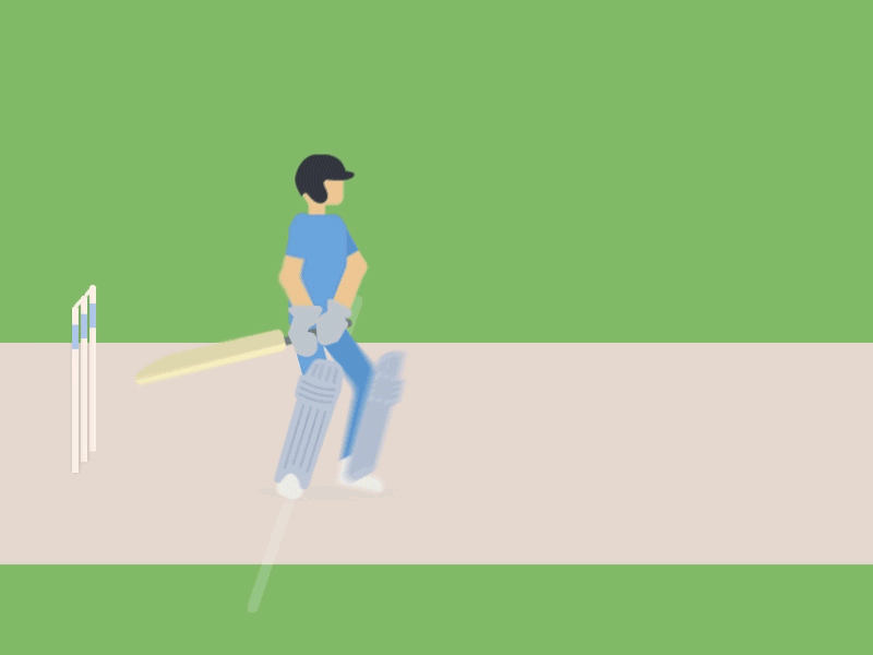 Cricket animation cricket gif illustration loop sport vector yorker