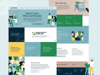 Law Institute Website design home page illustration typography ui ux