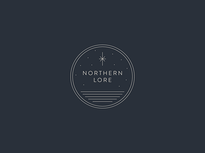Northern Lore Logo branding circle illustration logo logotype minimalist logo winter