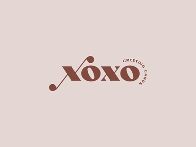 xoxo Logo branding feminine logo minimal wordmark