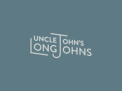 Uncle John's Long Johns Logo branding logo minimal winter wordmark