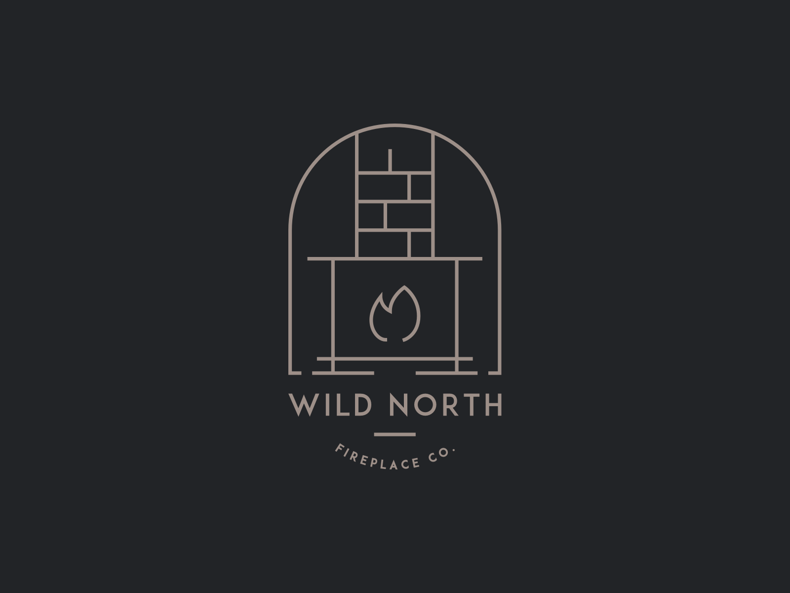 Wild North Fireplace Co. by Brit Pinesich on Dribbble