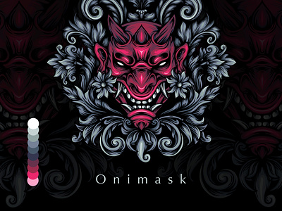 Oni Mask Illustration