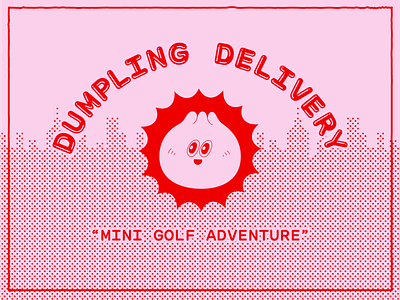 Dumpling Delivery by Mailchimp 3d animation arcade dumpling freddie game golf graphic design mailchimp minigolf