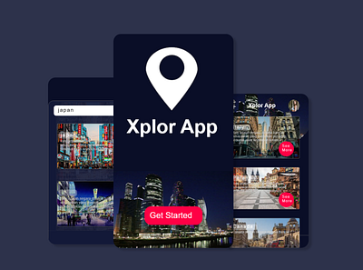 Xplor App for Traveler art branding design flat illustration illustrator ui ux web website