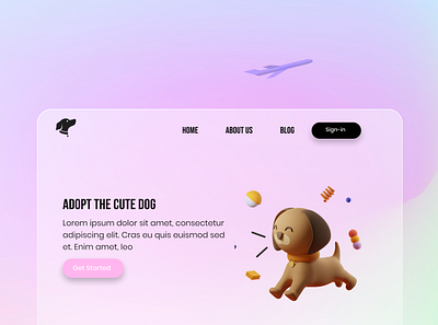 Adopin App - Love pets app branding design flat graphic design illustration ui ux web website