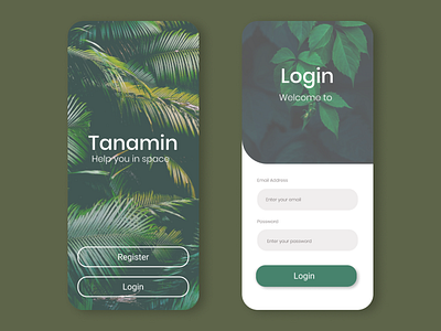 Tanamin Concept App branding design flat illustration logo web website