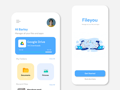 Fileyou - Manager all your files and apps 3d animation app branding design flat graphic design illustration logo motion graphics ui vector web website