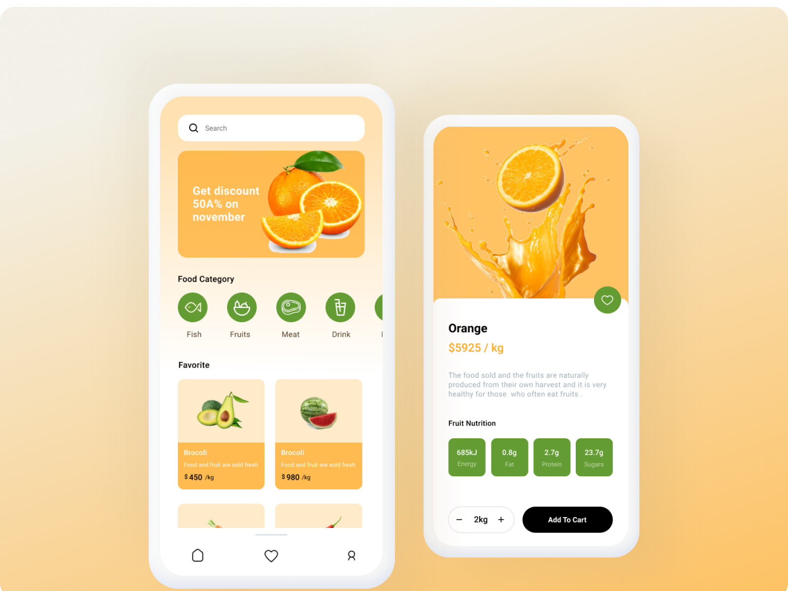 Market Fruit App Design by Sopia Septiani on Dribbble