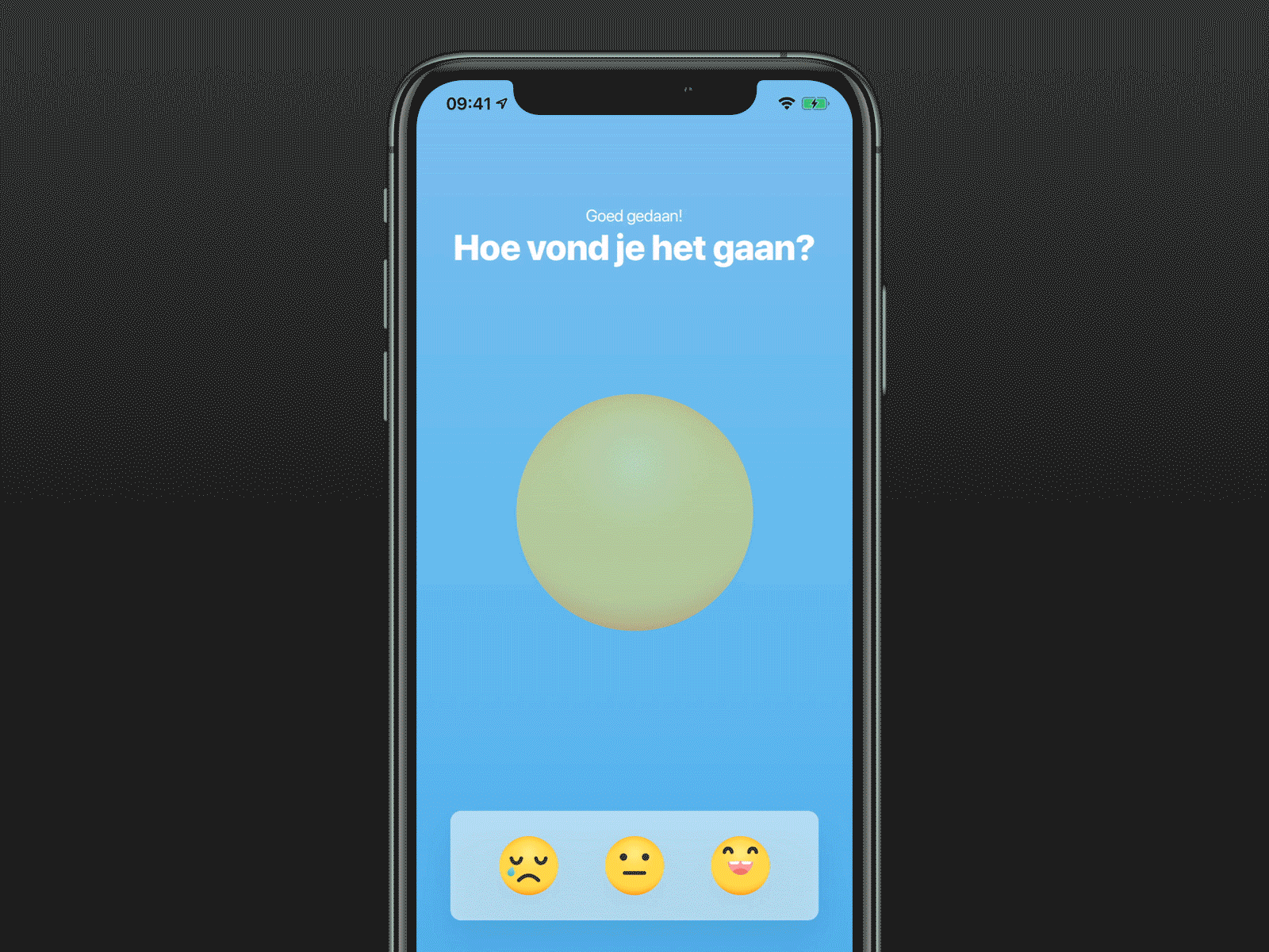 How did it go? agency app design digital emoji gradient ios review ui ux
