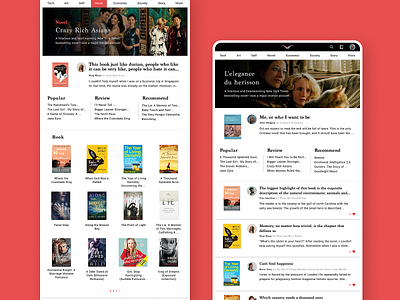 Wiser : Reading App UI Design app book bookstore pad reading ui