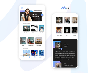 Musi : Music APP UI Design