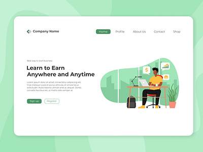 Online Business Landing Page