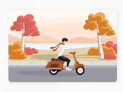 Autumn Flat Illustration