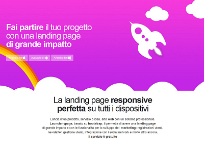 Launch page - Launch your landing page! bootstrap illustration interface powerpad responsive web site