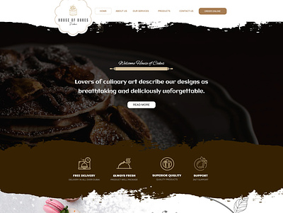 Cake of Website UI branding design