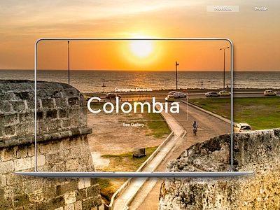 colombia photo travel ui ux webdesign