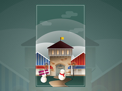 First Christmas in the Netherlands design illustration ui ux