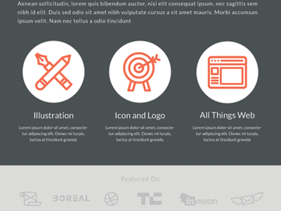 Services design featured icon illustration logo ui vector web