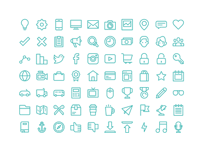 Line Template Icons