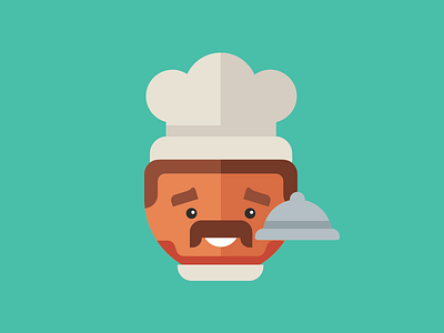 Foodie Pinecone character chef foodie illustration personality pinecone