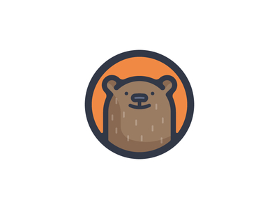 Bear badge bear concept icon illustration logo