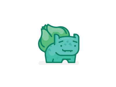 #001 Bulbasaur bulbasaur icon illustration pokemon