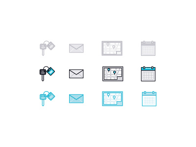 Uber Style Exploration calendar car design direction email icon illustration keys map process style uber