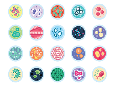 Cells avatar cell dish icon illustration petri science