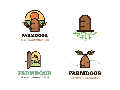 More Farmdoor Brand Development brand concept door farm idea knocker logo mark