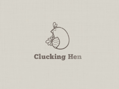 Hen Logo brown chicken cluck distressed farm hen icon illustration logo texture vector vicbell