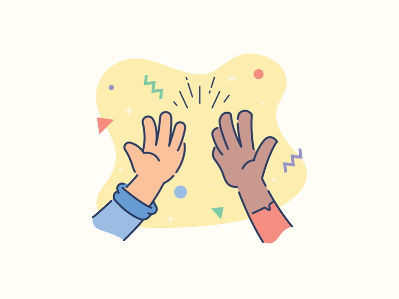 High Five's for 15Five by Vic Bell for Simple as Milk on Dribbble