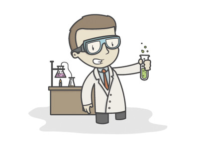 Chemist character chemist chemistry goggles illustration illustrator photoshop science test tube vector vicbell