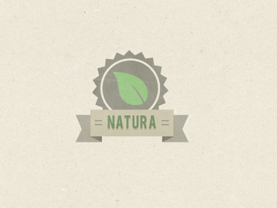 Leaf Icon badge banner brown earth earthy farm green icon illustration illustrator leaf logo natural photoshop ribbon texture vector vicbell