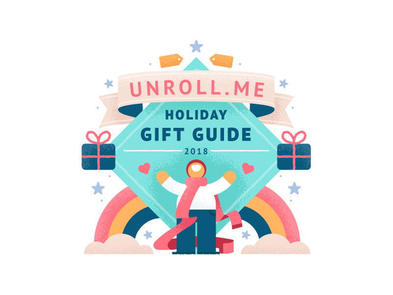 Holiday Gift Guide winter character illustration texture guide gift holiday me unroll unroll.me