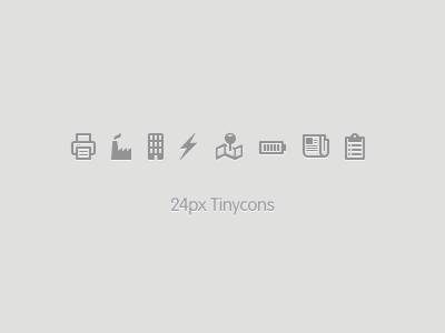 24px Tinycons Preview battery blot board building city factory finder icon mapclip news paper pixel png pointer printer small tiny tinycons vector web