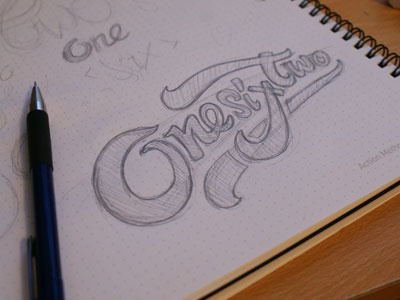 OneSixTwo Type Concept brand concept custom idea logo sketch type