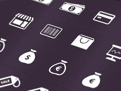 Ecommerce and Finance Icons credit card dollar ecommerce icons finance icons icon design icons money money bag shop