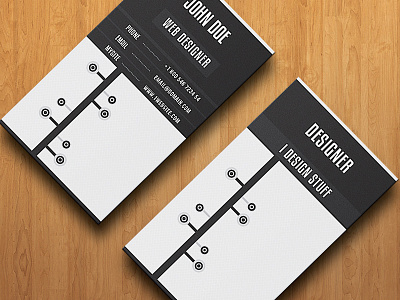 Business Card black and white business card clean business card print print ready business card wood