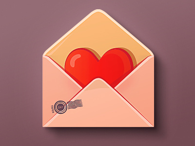 Valentine icon envelope heart icon icon design love stamp valentine valentine icons
