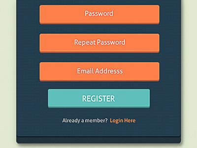 Login & Registration Forms button forms login login form password registration form username