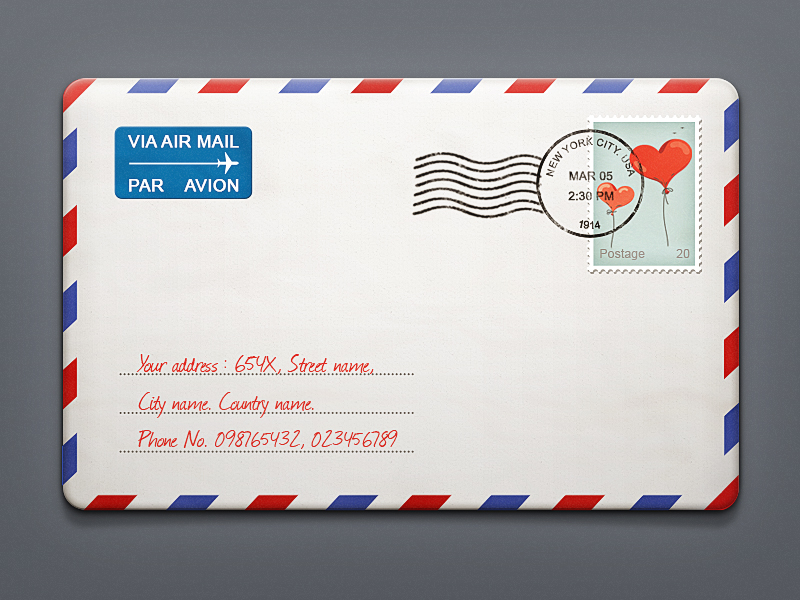 sending letter envelope