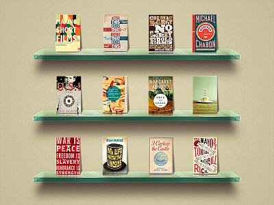 Glass Shelves Mockup book covers books bookshelf bookshelf mockup glass glass shelves mockup psd shelf transparent wall