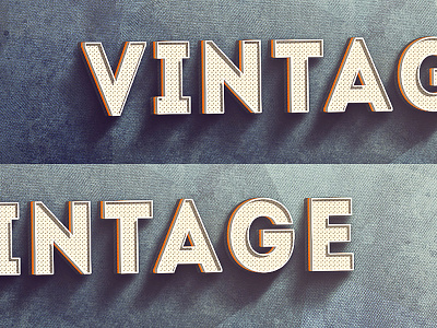 Vintage Text Effect