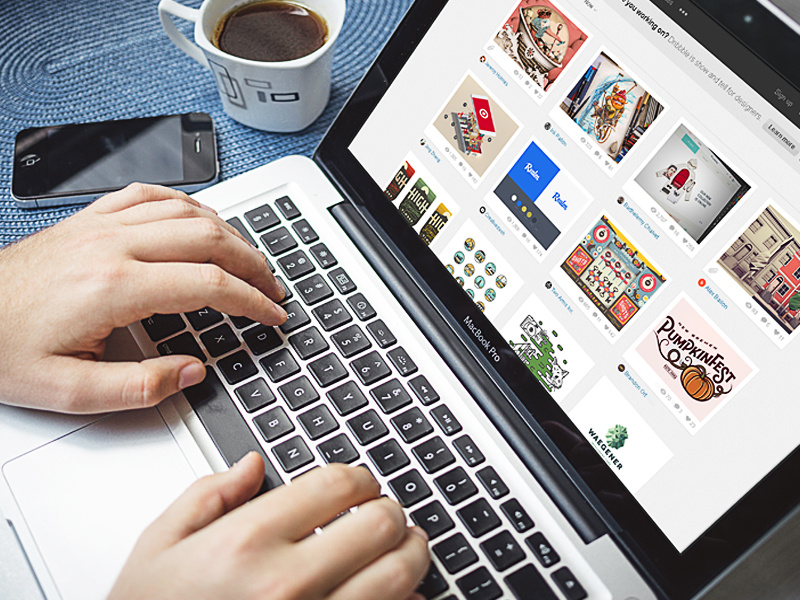 Macbook Pro Mockup macbook macbook mockup website design website mockup psd iphone coffee cup photo mockup retro vintage