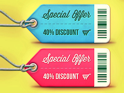 Price tags cart discount discount offer labels offer price tags psd ring sales tags string tags vector