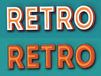 Retro Text Effect psd retro text text effect texture typography vintage vintage text effect