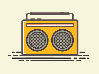 Player ai audio flat icons hipster icon icons music player speaker